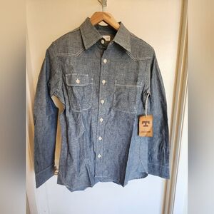 Tellason Topper Chambray Button-Up Shirt